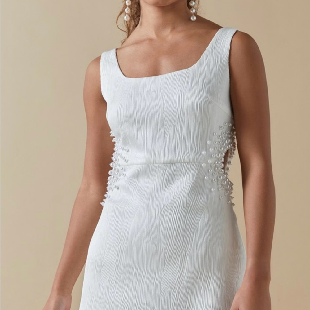 Francesca’s Michelle Pearl Cutout Sheath Mini Dress- XL